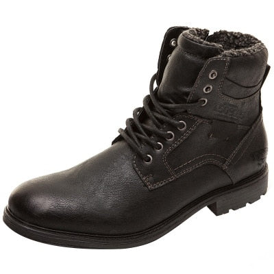 Men Shoes Autumn Winter Boots Retro Style Ankle Boots Lace Up Casual Boots High-top Shoes For Men Wear-resistant Zapatos Boots