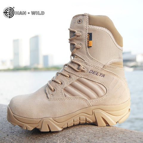Winter Autumn Men Military Boot Quality Special Force Tactical Desert Combat Ankle Boats Army Work Shoes Leather Snow Boots