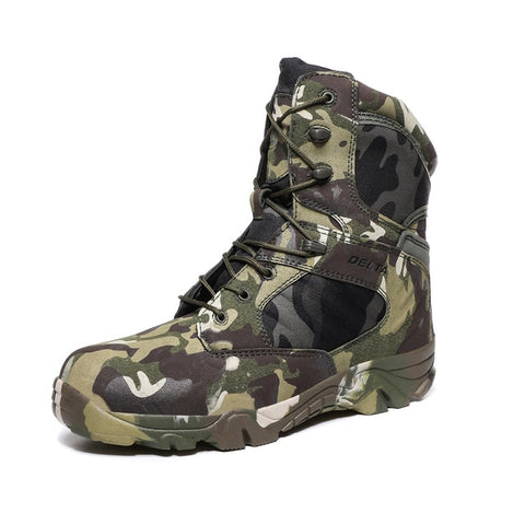 Winter Autumn Men Military Boot Quality Special Force Tactical Desert Combat Ankle Boats Army Work Shoes Leather Snow Boots