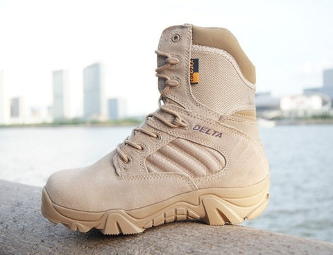 Winter Autumn Men Military Boot Quality Special Force Tactical Desert Combat Ankle Boats Army Work Shoes Leather Snow Boots